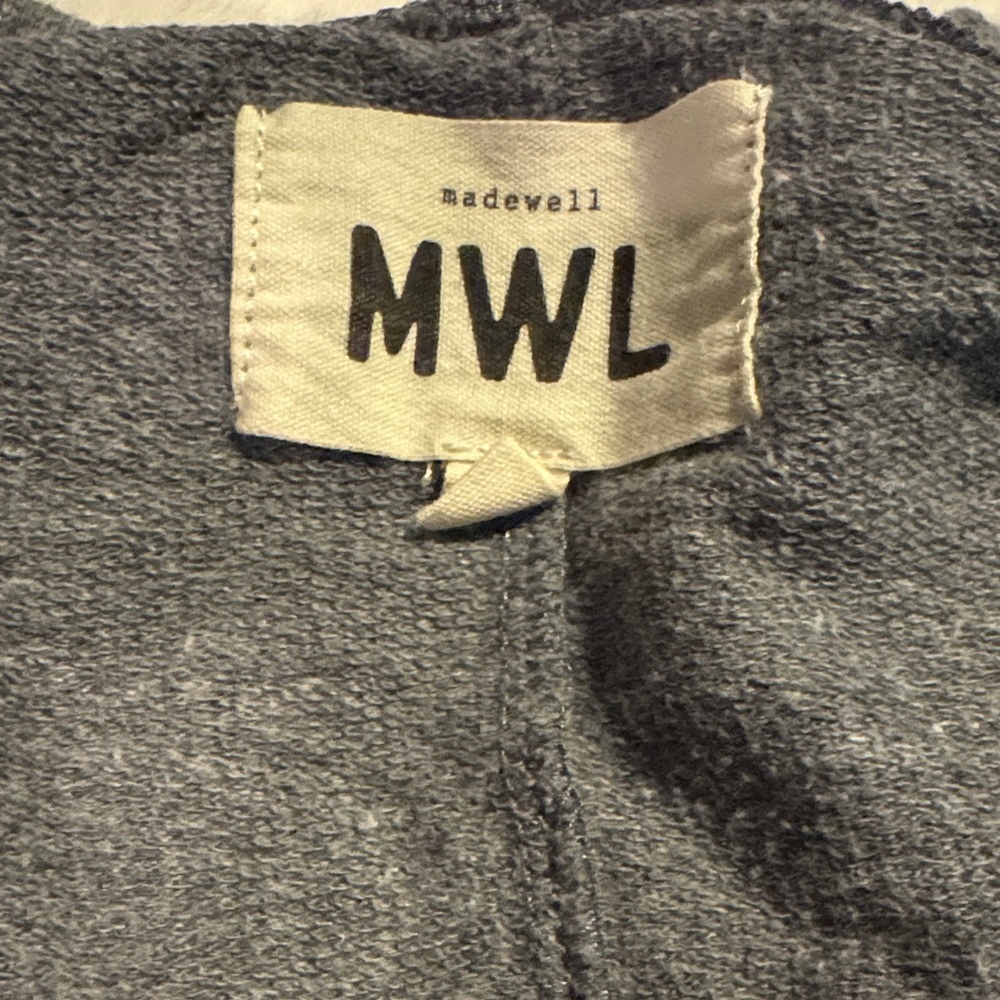 Madewell Heather Gray V-Neck Romper - Picture 3 of 4